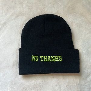 children’s black beanie